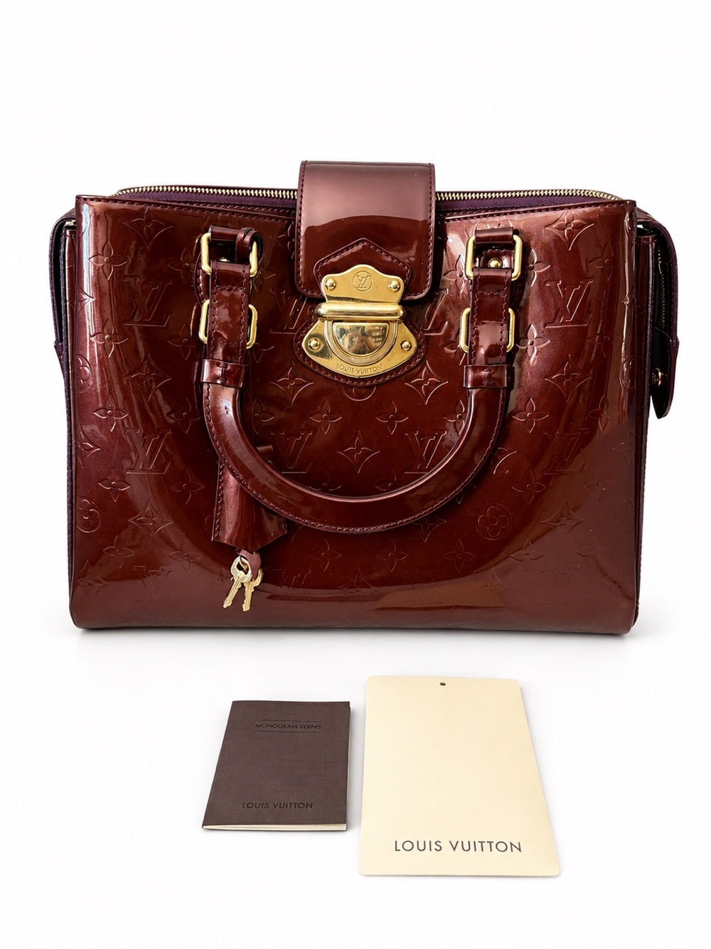 Louis Vuitton Melrose Avenue Monogram Vernis Tote Bag – Amarante